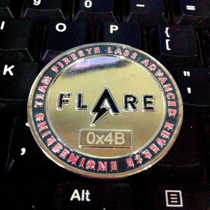 flare on challenge 2014 coin