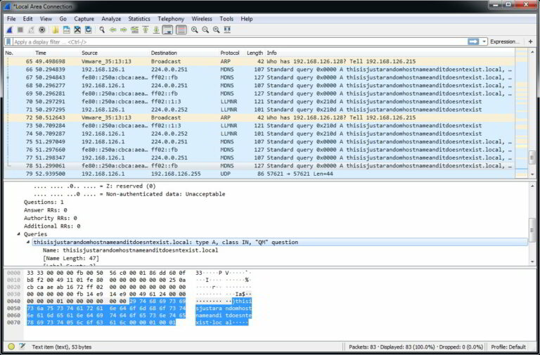 what is wireshark nbns