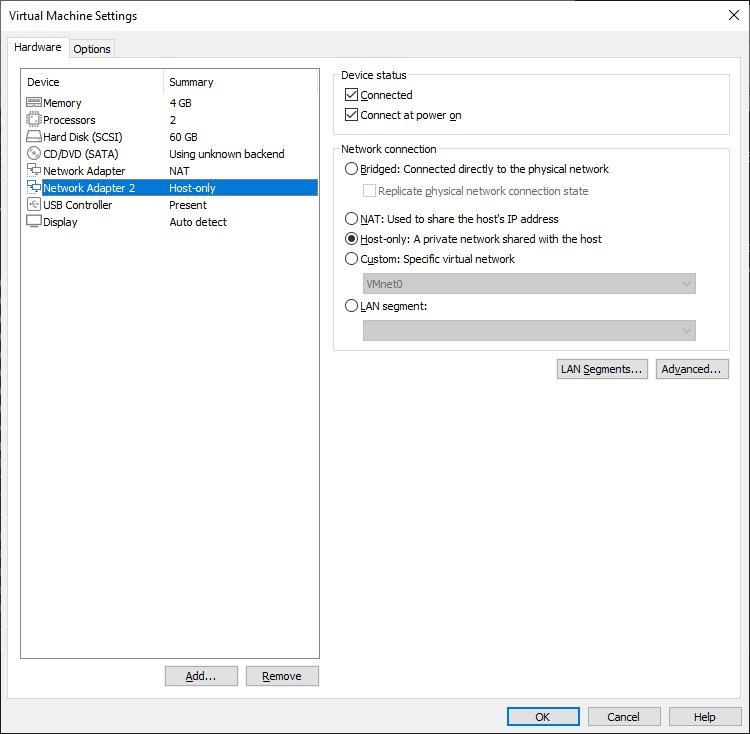 REMnux Virtual Machine Settings